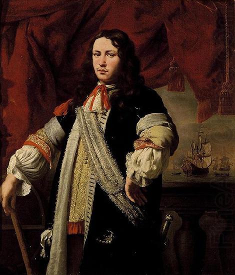 Portrait of Engel de Ruyter (1649-1683)., Ferdinand bol